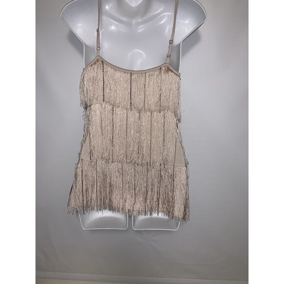 Boston Proper Women’s Fringe Tank Top Size Extra Small - Picture 2 of 8